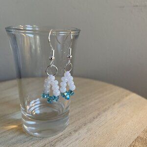 Fae Beaded Earrings boho chic handmade casual gold silver delicate lightweight c